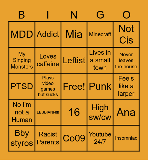 My Bingo Card