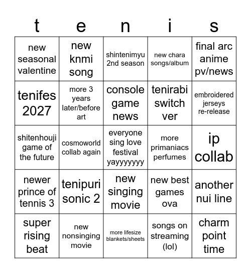 summit copium Bingo Card