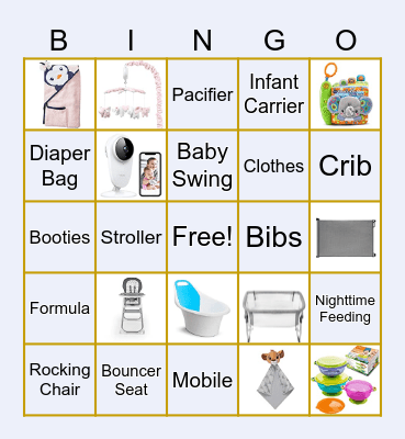Baby Bingo Card