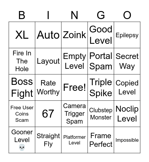 Recent Tab BingoPlat Bingo Card