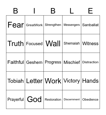7.19.26 Bingo Card