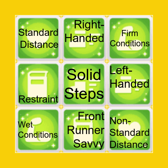 Copano Rickey Green Skills Bingo Card