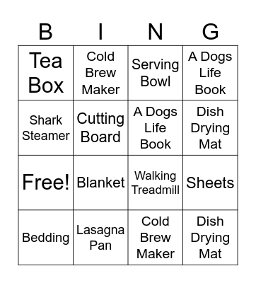 Tea with the Bride-to-be! Bingo Card