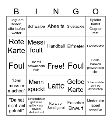 WM Bingo Card