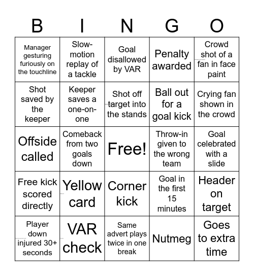 Zhafran Bingo Card
