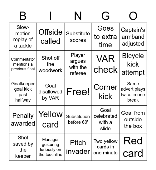 Ayden Bingo Card