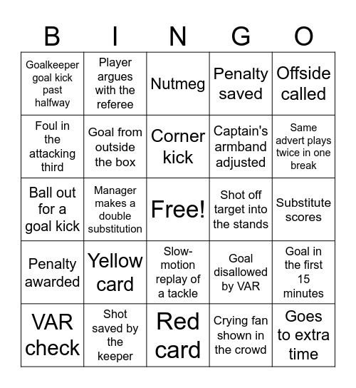 Arslan Bingo Card