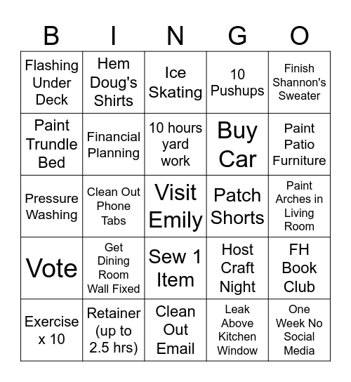 Jul/Aug 2026 Bingo Card