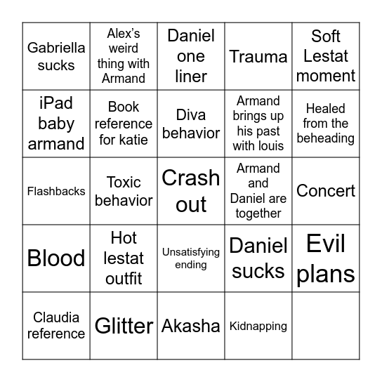 TvL 7 Bingo Card