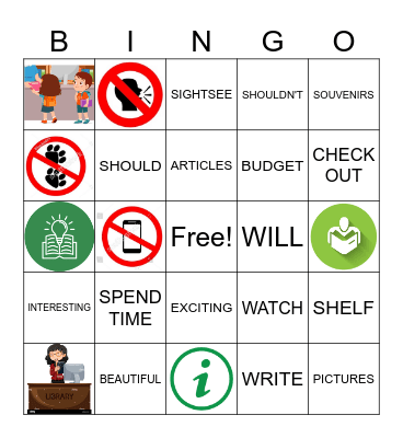 THE LIBRARY & THE TRIP Bingo Card