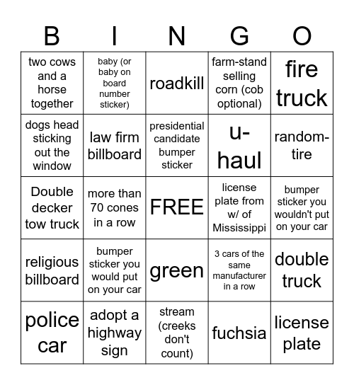 BWNOART Bingo Card