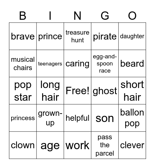 Lucky Bingo Card