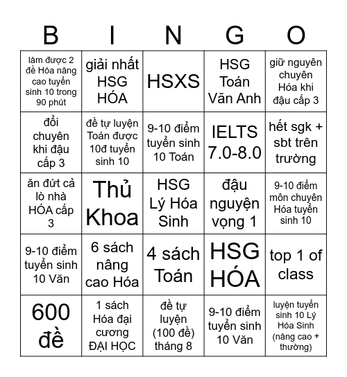 Bingo 2026 + 2027 Bingo Card