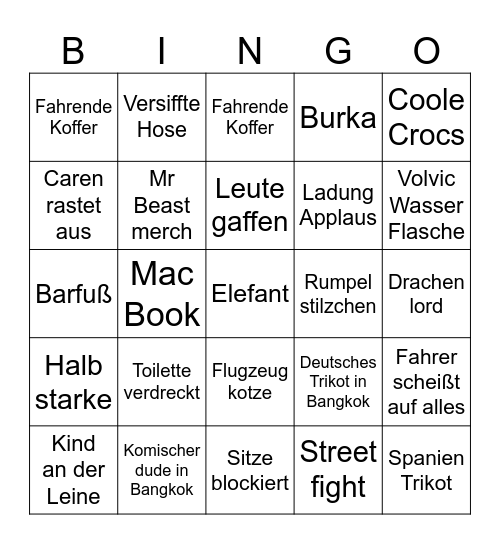 Bis Siam@siam Bingo Card