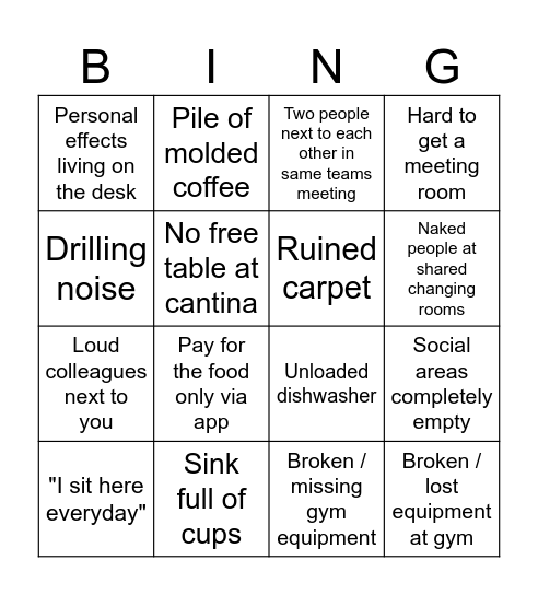 Seehusens gate 1 Bingo Card