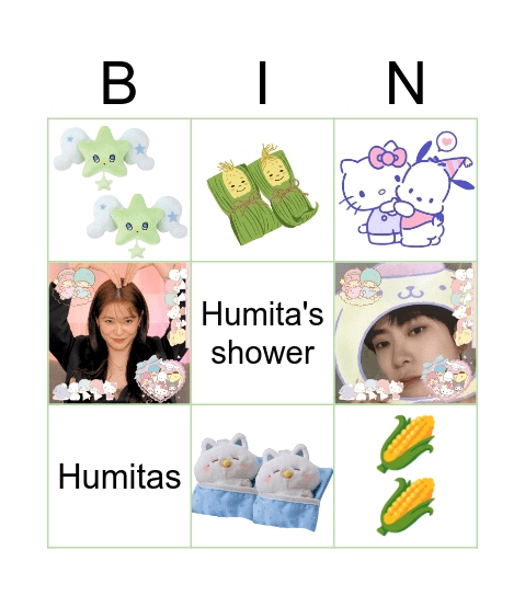 Humita's shower Bingo Card