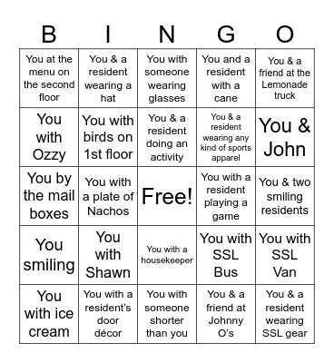 Our Staff Rocks! Bingo Card