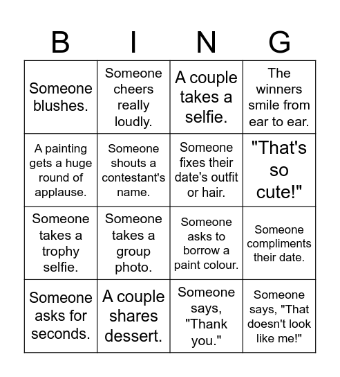 Camp BIngo Card