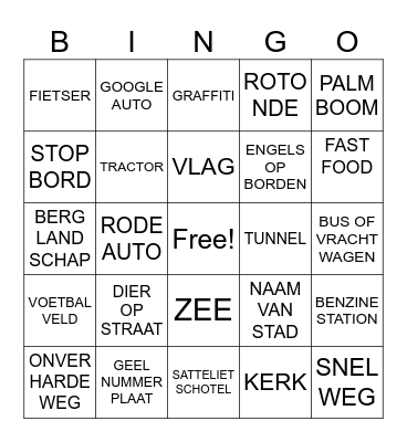 GEOGUESSR BINGO 20-7 Bingo Card