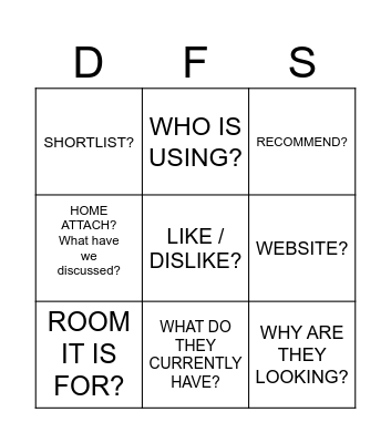 TRUST BINGO Card