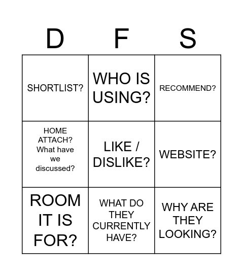 TRUST BINGO Card