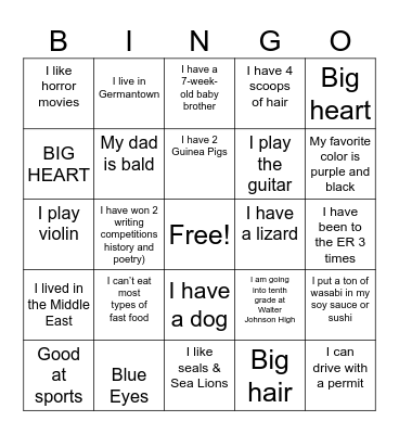 CIT BINGO Card