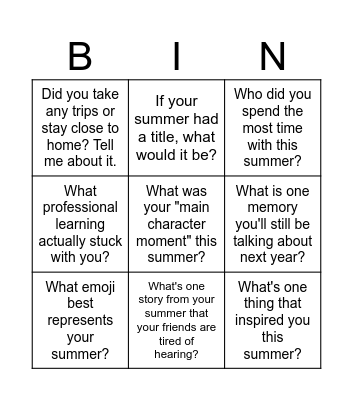 Press Start: Chisme Mode Bingo Card