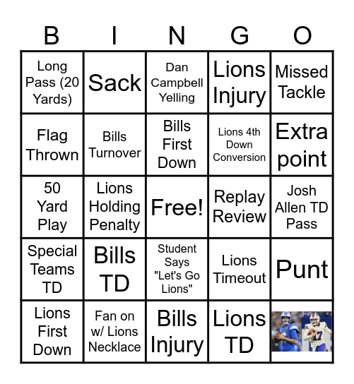 Honolulu Blue Bingo Card