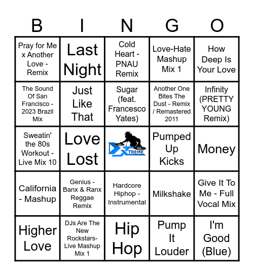 ADHD MASHUPS Bingo Card