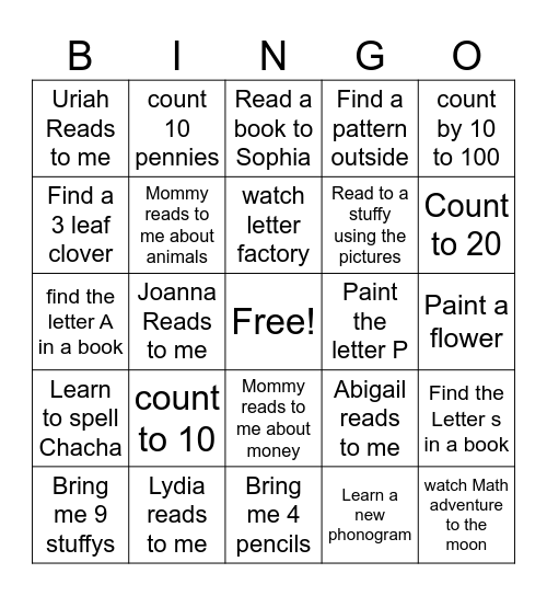 Summertime Bingo 2 Bingo Card