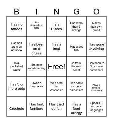 SEC Bingo! Bingo Card