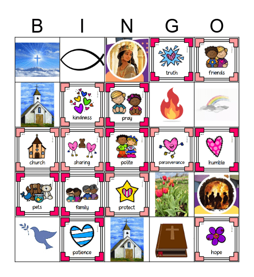 Christian Love Bingo Card