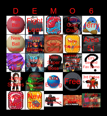 Demo 6 Bingo Card