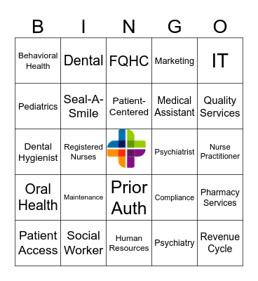 National Health Center Week Bingo Card
