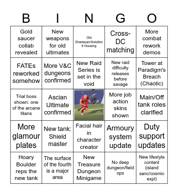 Evercold Fanfest 2 Bingo Card