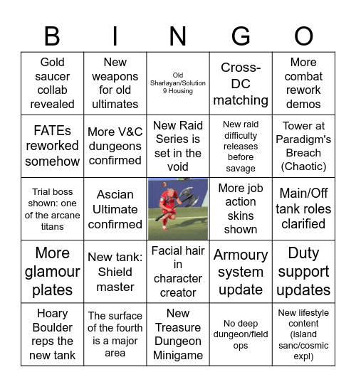 Evercold Fanfest 2 Bingo Card