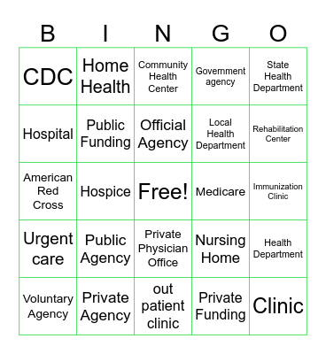 Bingo Card