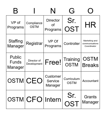 AYS FY27 Bingo Card