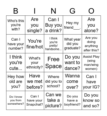 Birthday Bingo Card