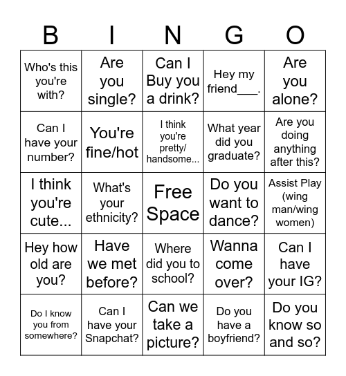 Birthday Bingo Card