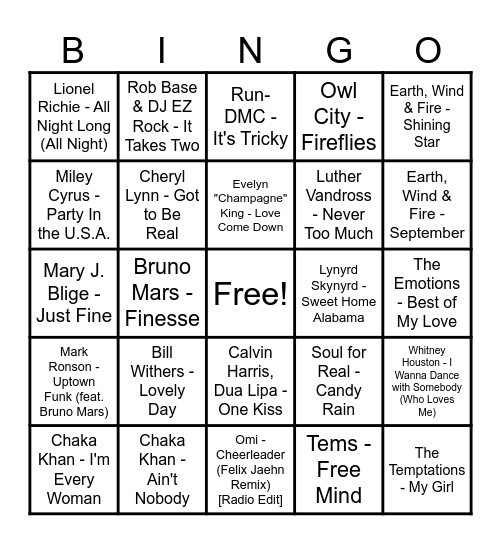 Round 1 - Barbecue Essentials Bingo Card