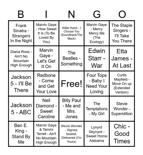 Round 4 - Bowling Alley Time Machine Bingo Card