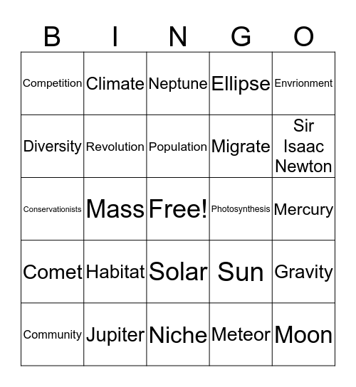 6.8A & 5.10B Bingo Card