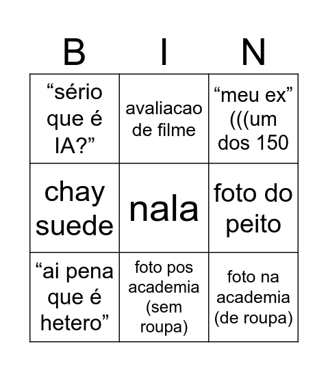Leandro Core Bingo Card