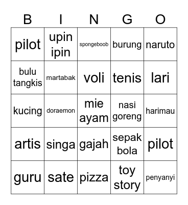 shuaaa Bingo Card