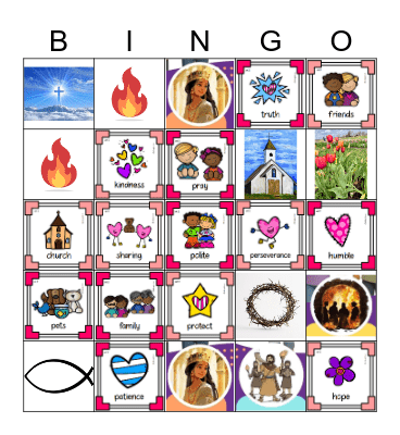 Christian Love Bingo Card