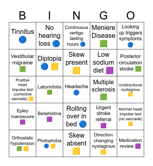 VERTI(BIN)GO Bingo Card