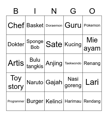 Mingyueiy Bingo Card