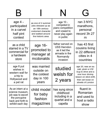 ATS BINGO Card