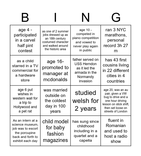 ATS BINGO Card